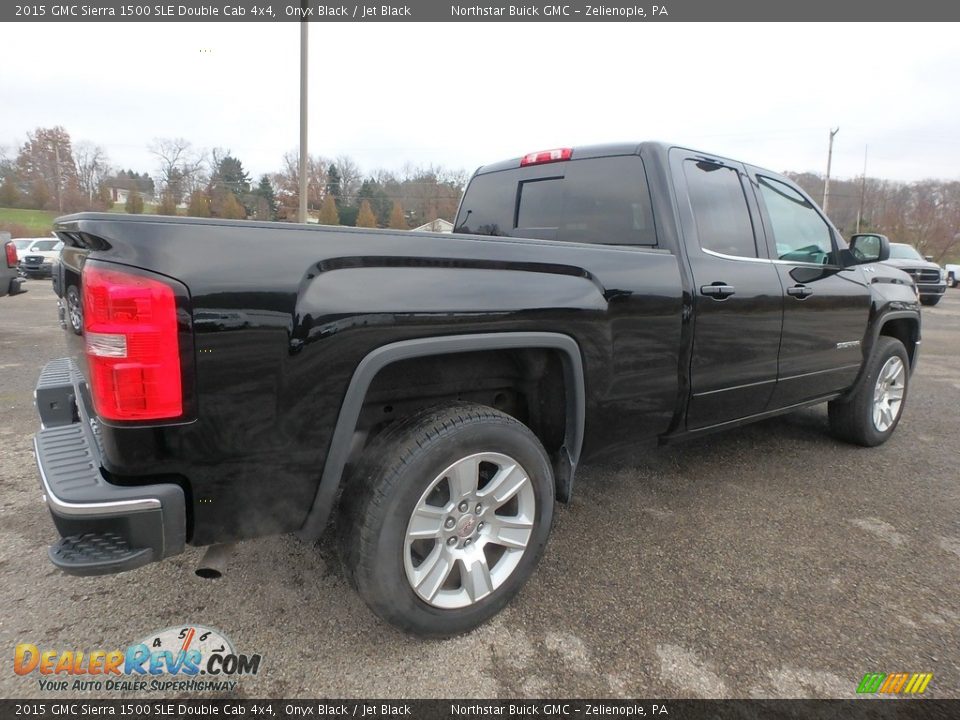 2015 GMC Sierra 1500 SLE Double Cab 4x4 Onyx Black / Jet Black Photo #10