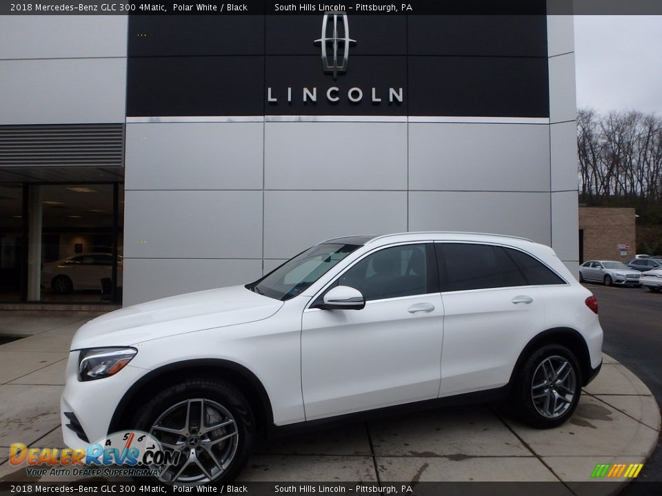 2018 Mercedes-Benz GLC 300 4Matic Polar White / Black Photo #1
