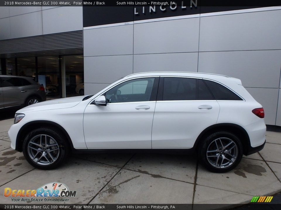 2018 Mercedes-Benz GLC 300 4Matic Polar White / Black Photo #2
