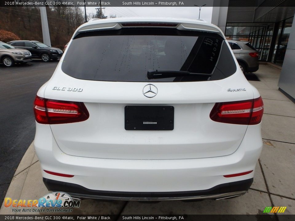 2018 Mercedes-Benz GLC 300 4Matic Polar White / Black Photo #4