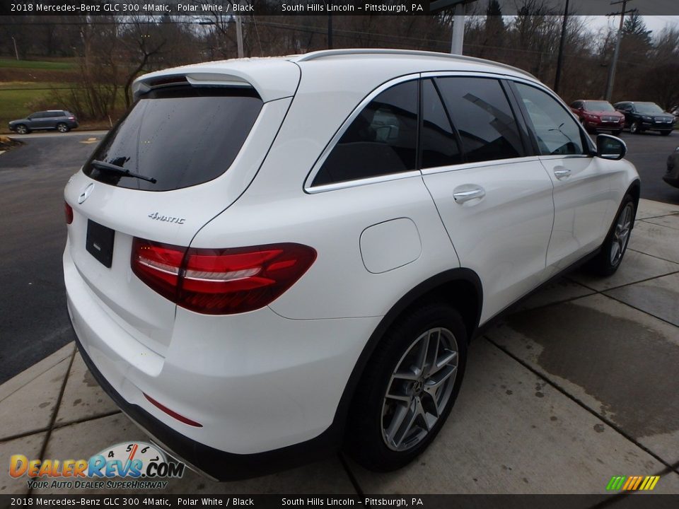 2018 Mercedes-Benz GLC 300 4Matic Polar White / Black Photo #6