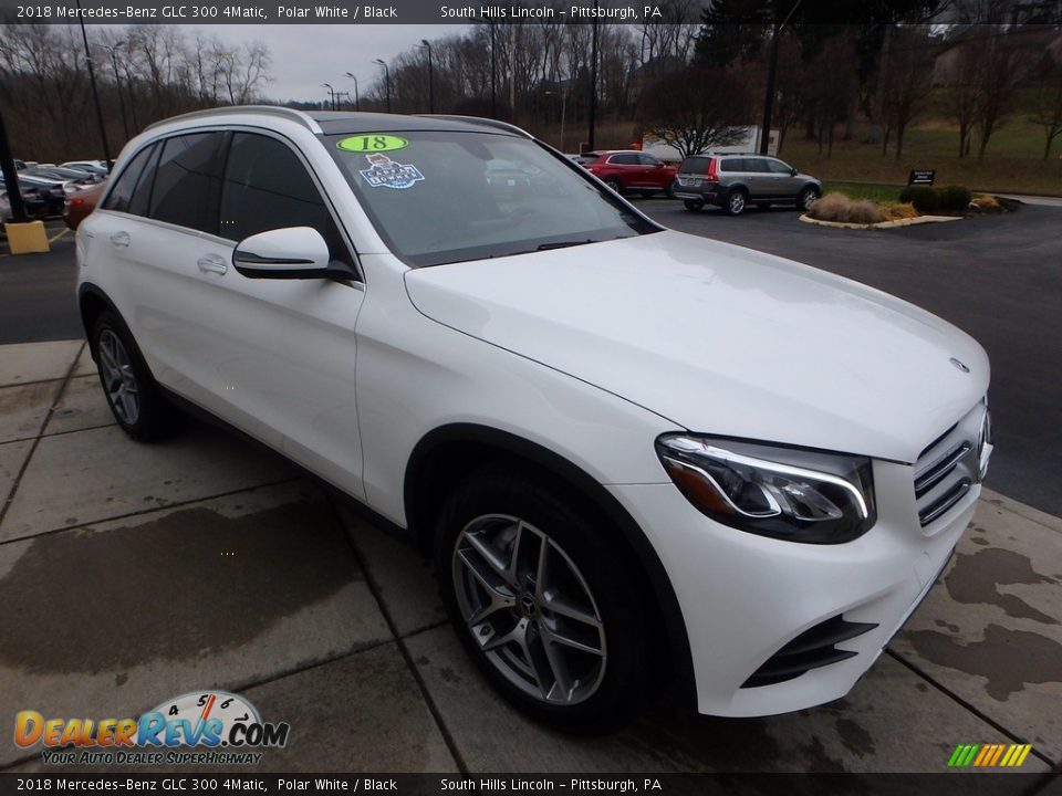2018 Mercedes-Benz GLC 300 4Matic Polar White / Black Photo #8