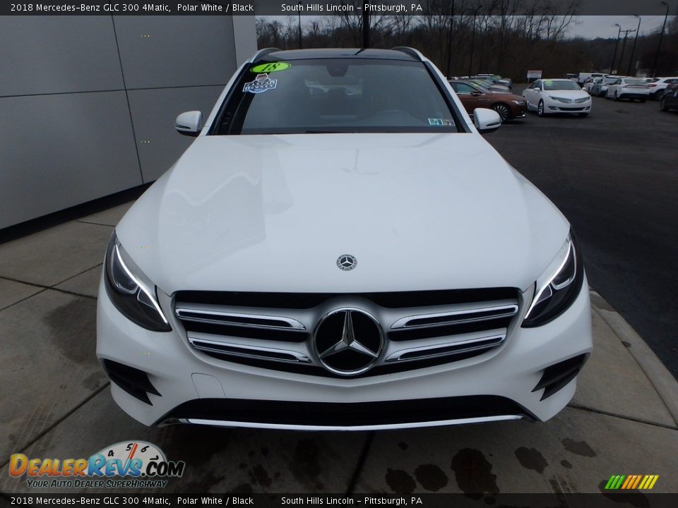 2018 Mercedes-Benz GLC 300 4Matic Polar White / Black Photo #9
