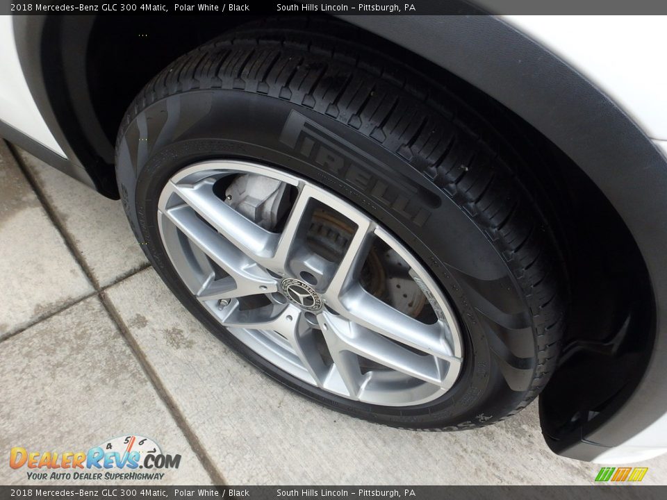 2018 Mercedes-Benz GLC 300 4Matic Polar White / Black Photo #10