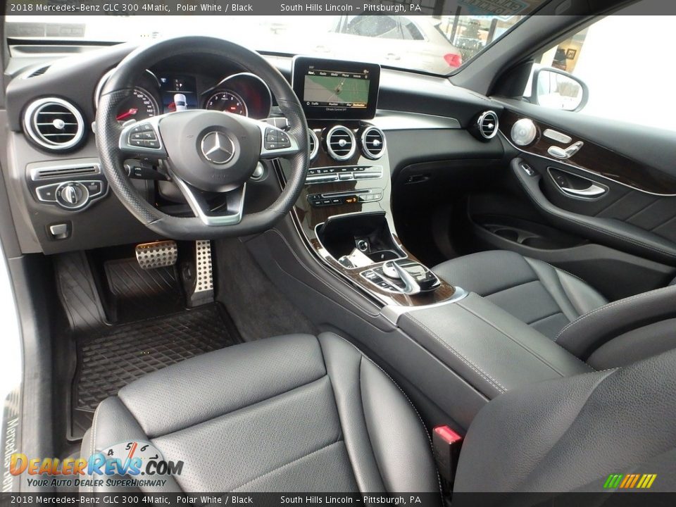 2018 Mercedes-Benz GLC 300 4Matic Polar White / Black Photo #17