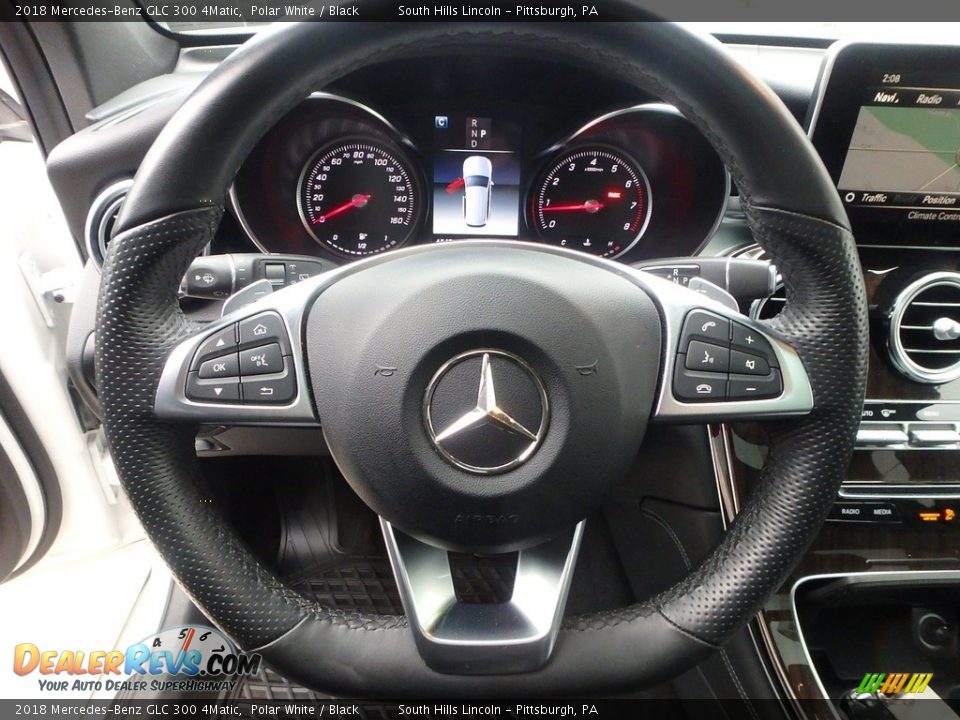 2018 Mercedes-Benz GLC 300 4Matic Polar White / Black Photo #20