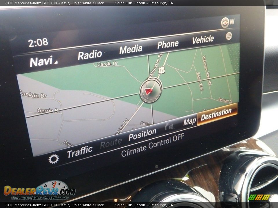 2018 Mercedes-Benz GLC 300 4Matic Polar White / Black Photo #21