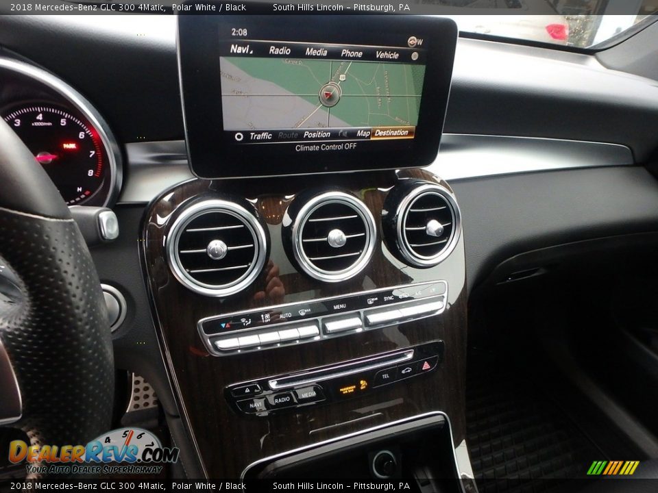 2018 Mercedes-Benz GLC 300 4Matic Polar White / Black Photo #22