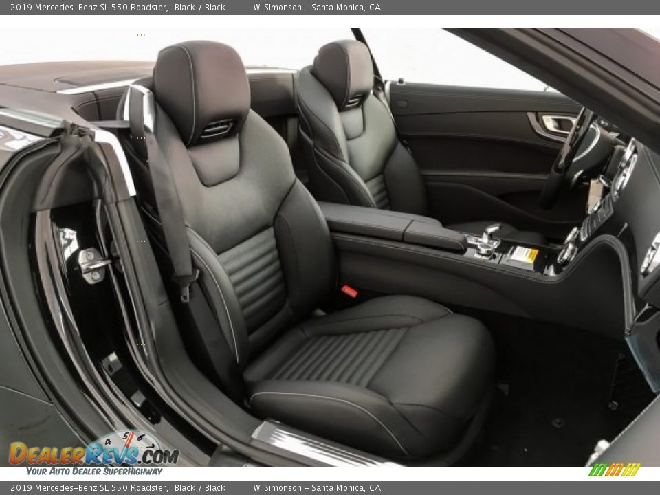 Black Interior - 2019 Mercedes-Benz SL 550 Roadster Photo #5