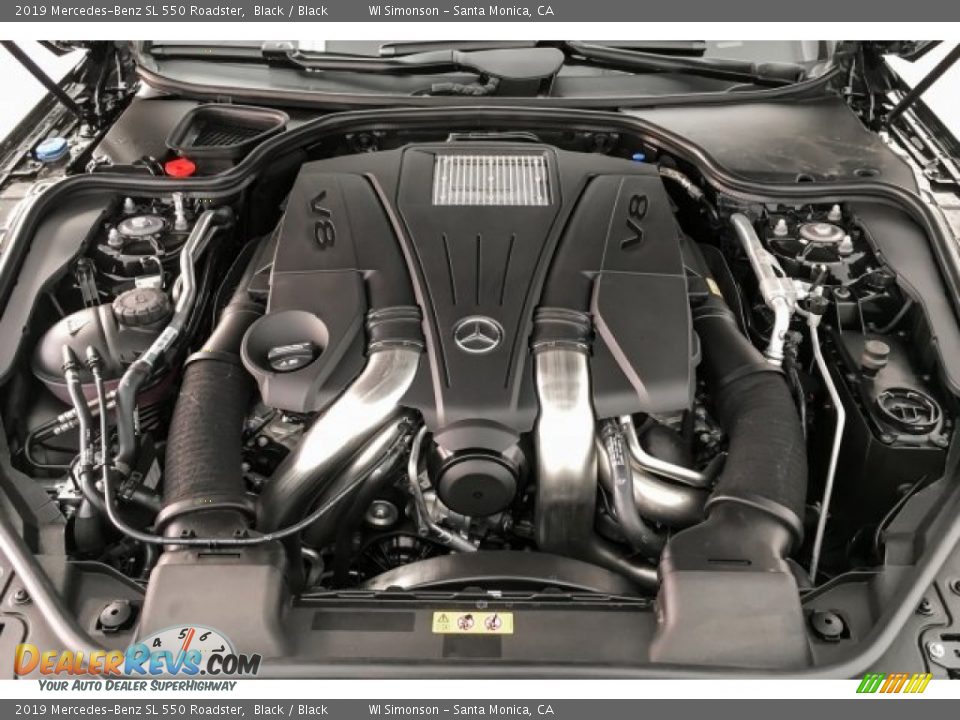 2019 Mercedes-Benz SL 550 Roadster 4.7 Liter DI biturbo DOHC 32-Valve VVT V8 Engine Photo #8