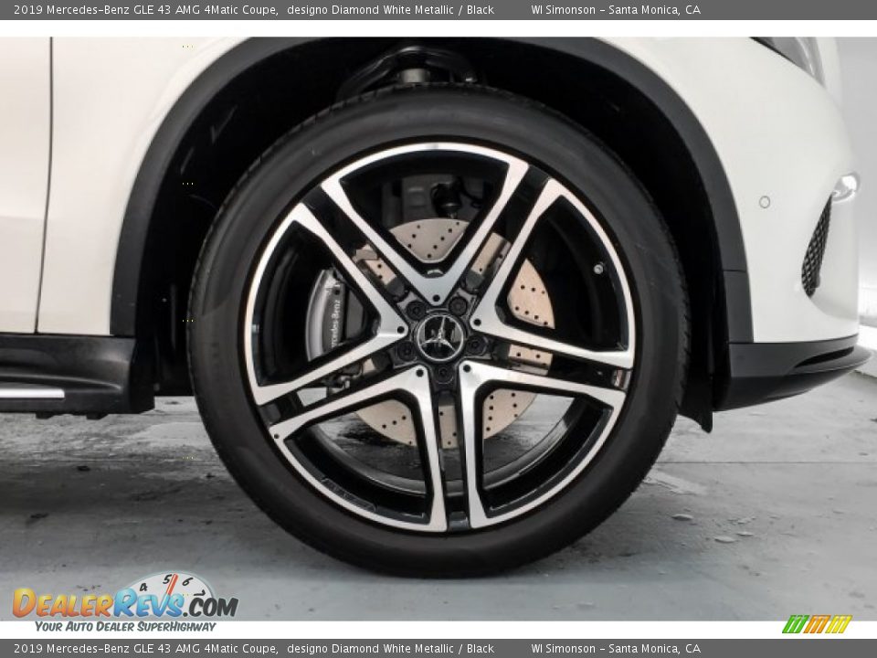 2019 Mercedes-Benz GLE 43 AMG 4Matic Coupe designo Diamond White Metallic / Black Photo #9