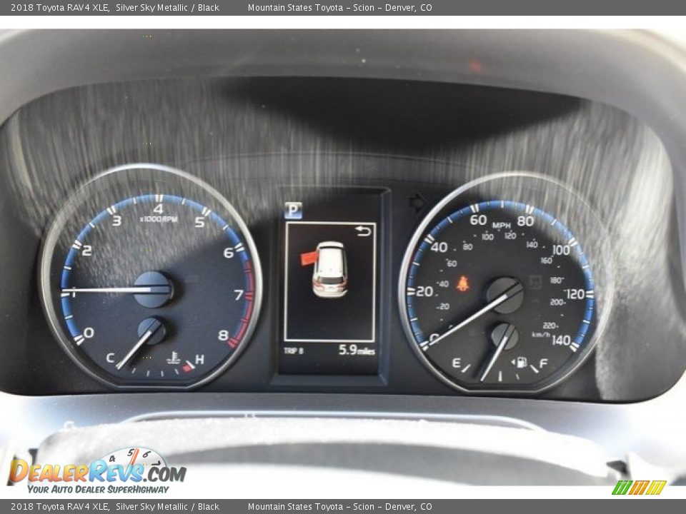 2018 Toyota RAV4 XLE Silver Sky Metallic / Black Photo #29
