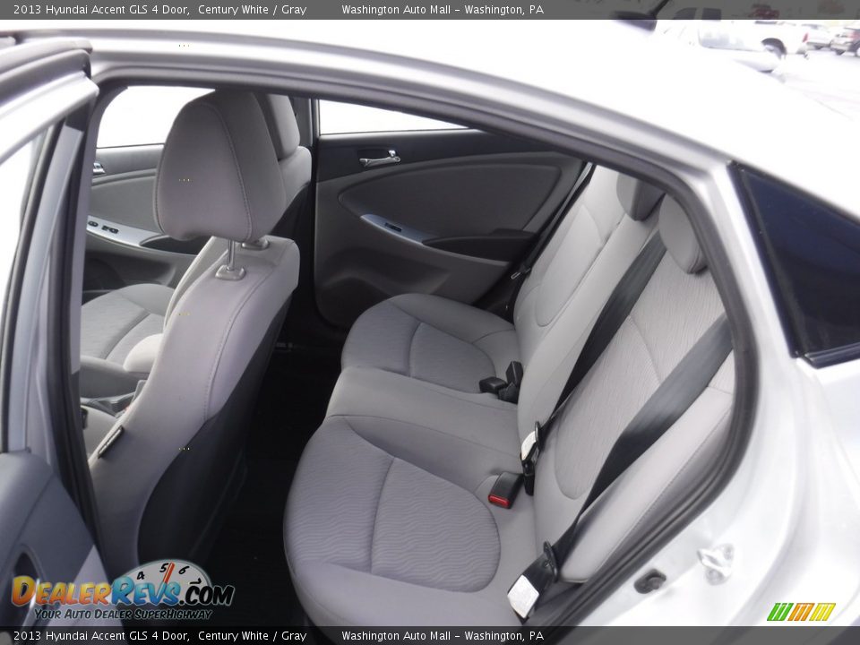 2013 Hyundai Accent GLS 4 Door Century White / Gray Photo #21