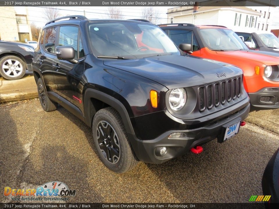2017 Jeep Renegade Trailhawk 4x4 Black / Black Photo #1