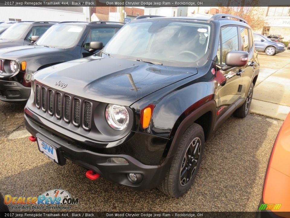 2017 Jeep Renegade Trailhawk 4x4 Black / Black Photo #3