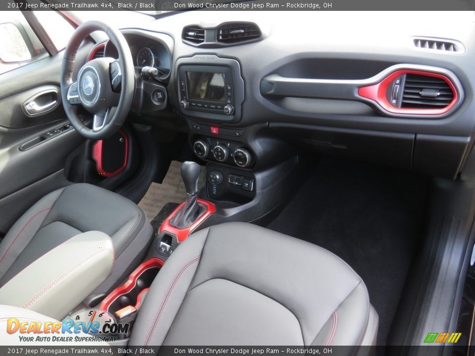 2017 Jeep Renegade Trailhawk 4x4 Black / Black Photo #15