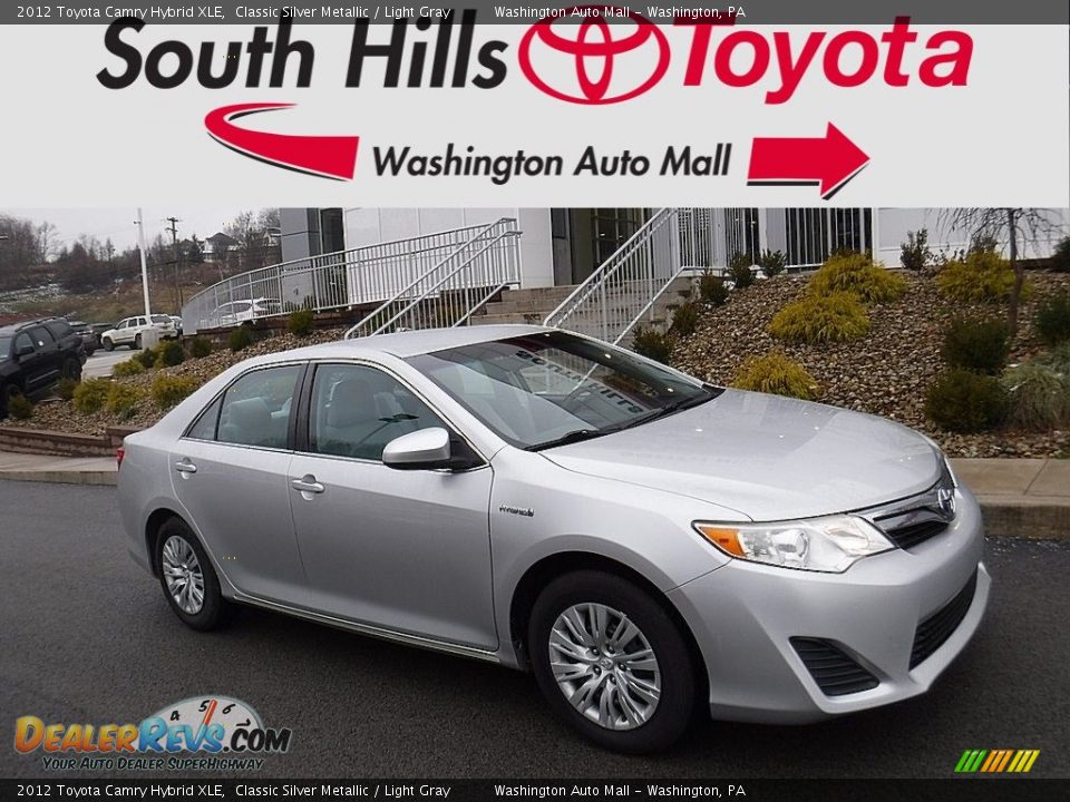2012 Toyota Camry Hybrid XLE Classic Silver Metallic / Light Gray Photo #1