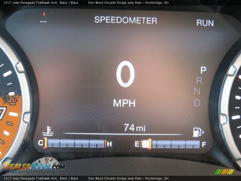 2017 Jeep Renegade Trailhawk 4x4 Black / Black Photo #23