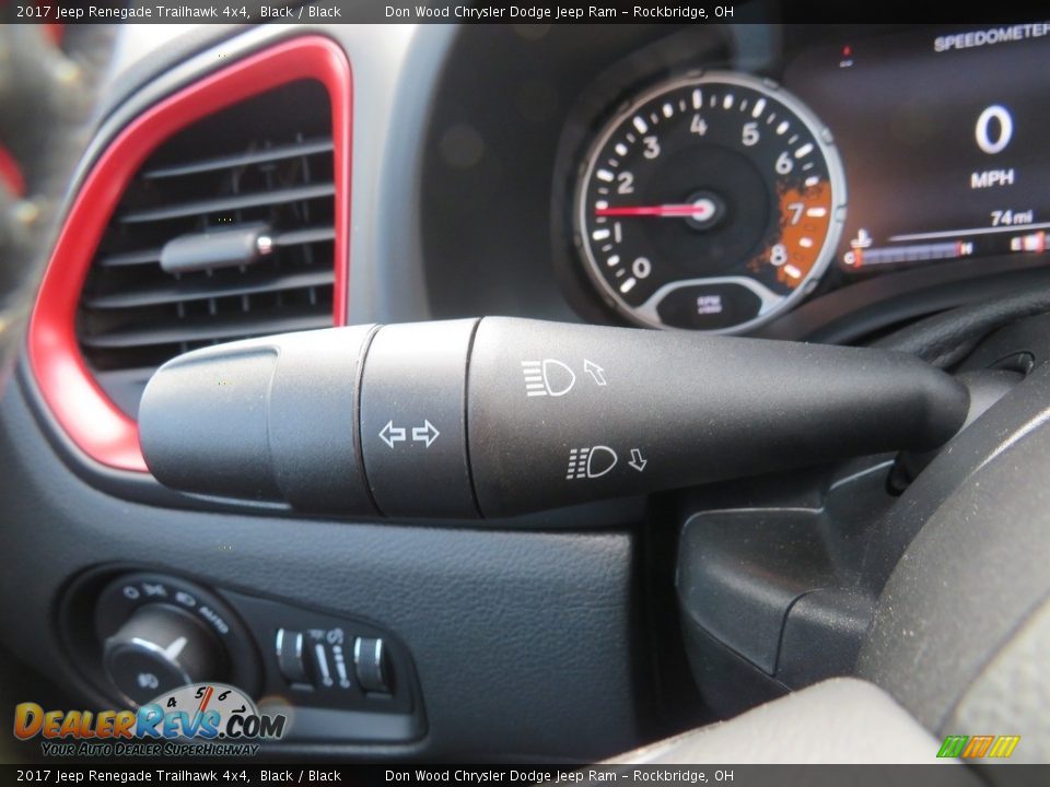 2017 Jeep Renegade Trailhawk 4x4 Black / Black Photo #24