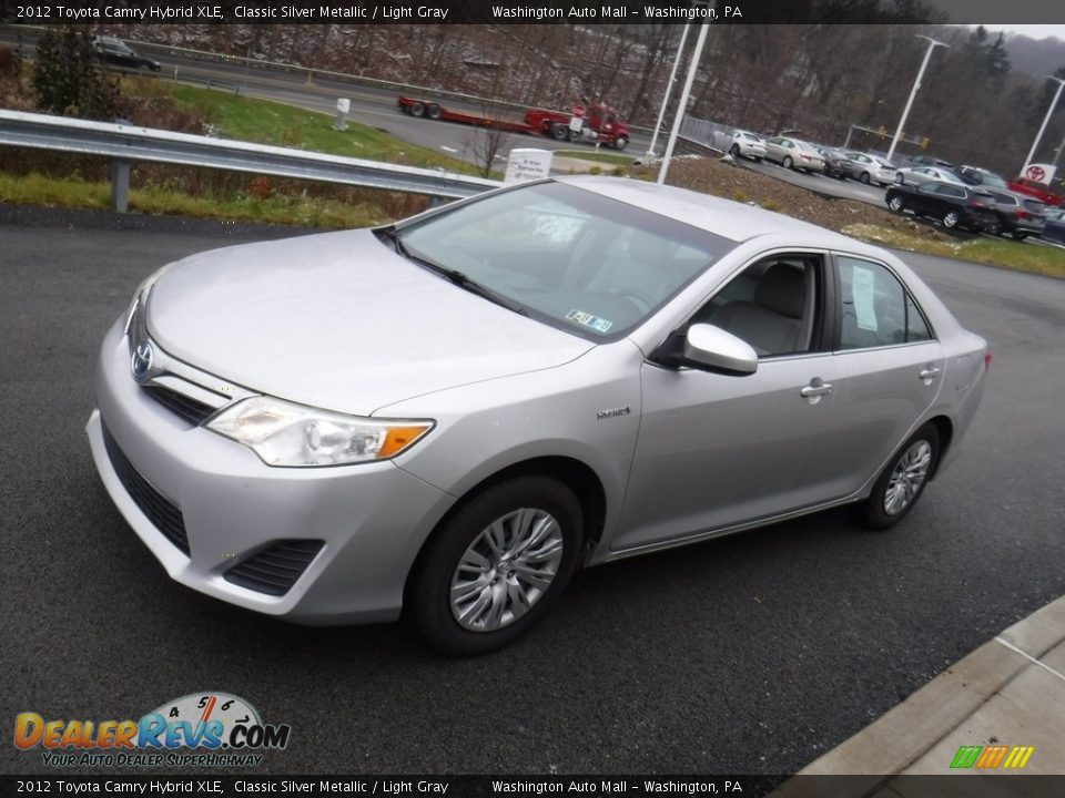 2012 Toyota Camry Hybrid XLE Classic Silver Metallic / Light Gray Photo #4