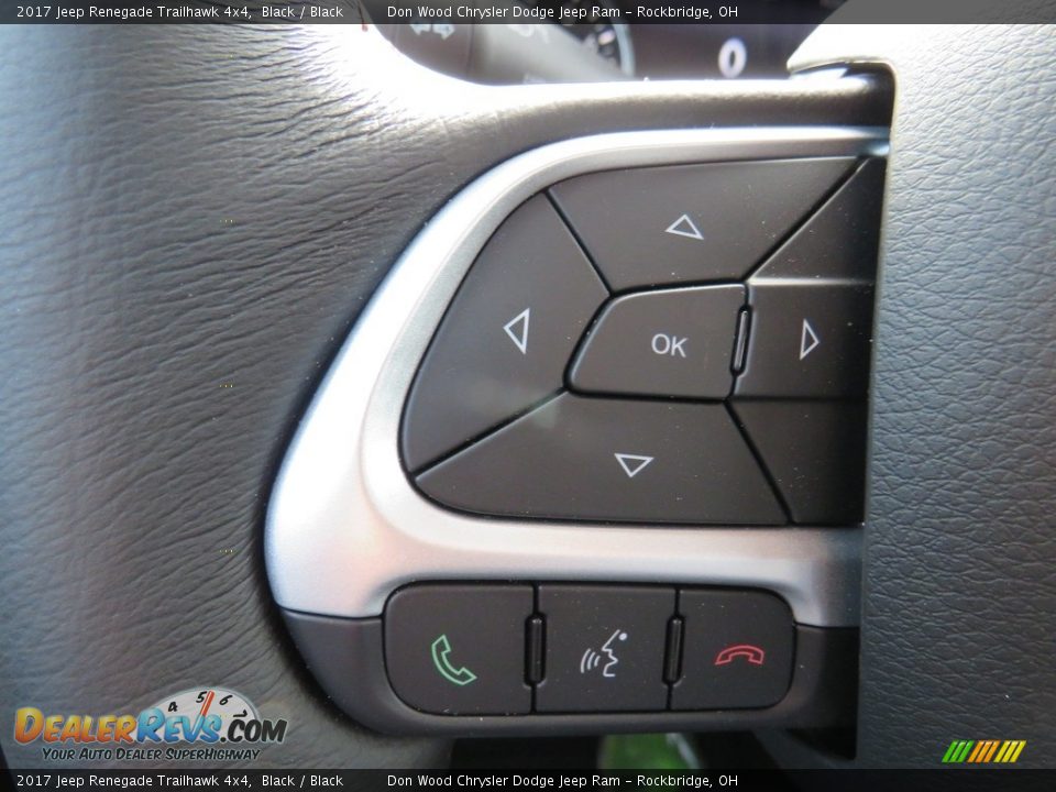 2017 Jeep Renegade Trailhawk 4x4 Black / Black Photo #25
