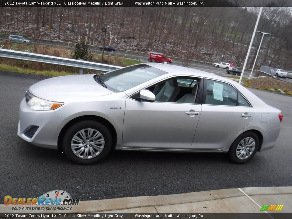 2012 Toyota Camry Hybrid XLE Classic Silver Metallic / Light Gray Photo #5
