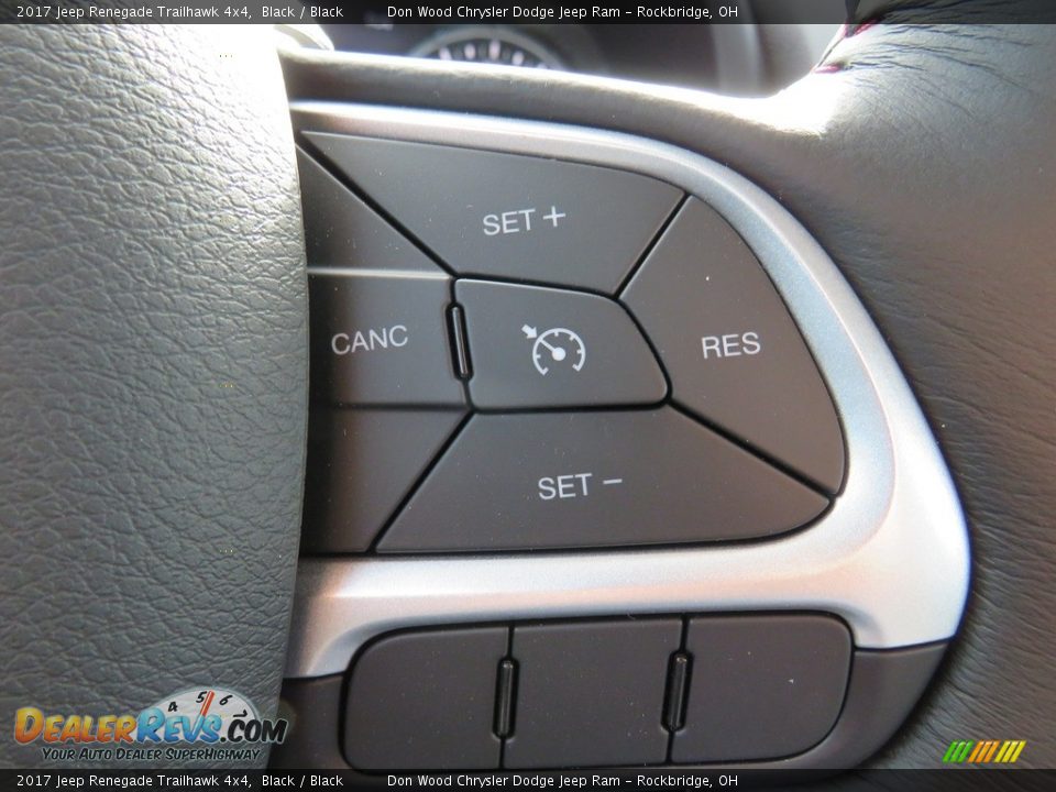 2017 Jeep Renegade Trailhawk 4x4 Black / Black Photo #26