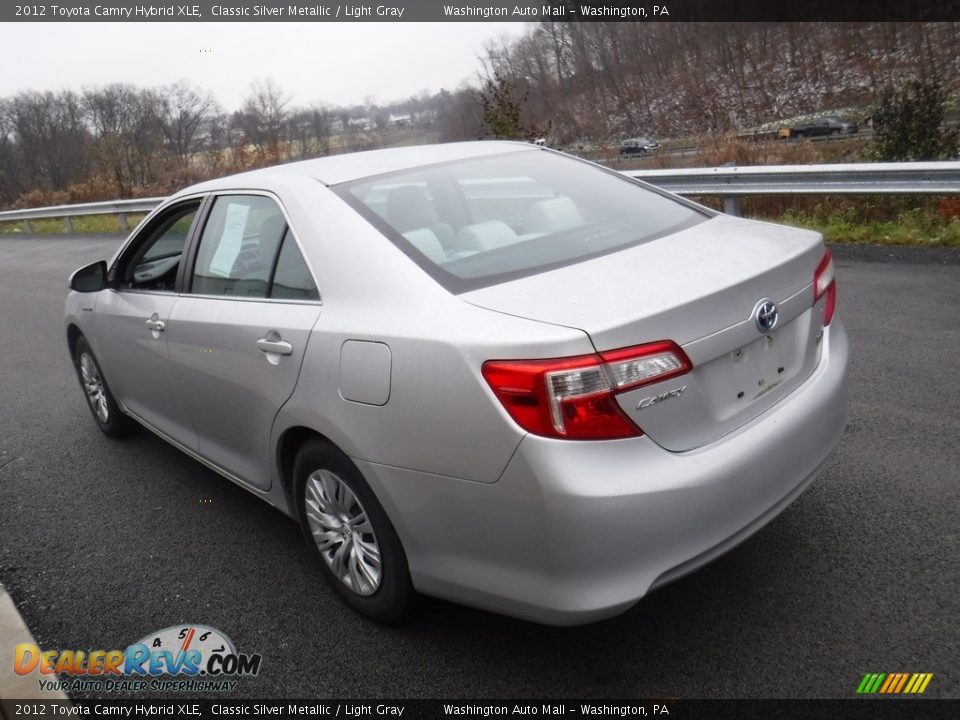 2012 Toyota Camry Hybrid XLE Classic Silver Metallic / Light Gray Photo #6