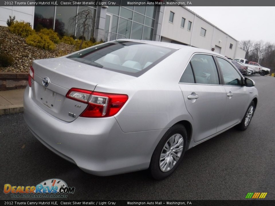 2012 Toyota Camry Hybrid XLE Classic Silver Metallic / Light Gray Photo #8