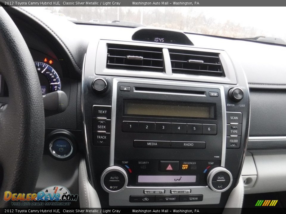 2012 Toyota Camry Hybrid XLE Classic Silver Metallic / Light Gray Photo #14