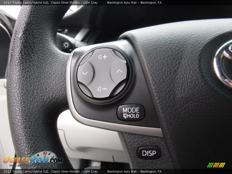 2012 Toyota Camry Hybrid XLE Classic Silver Metallic / Light Gray Photo #16