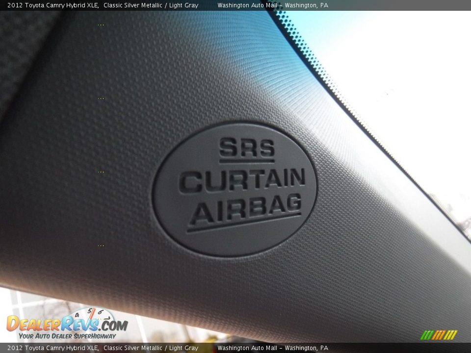 2012 Toyota Camry Hybrid XLE Classic Silver Metallic / Light Gray Photo #19