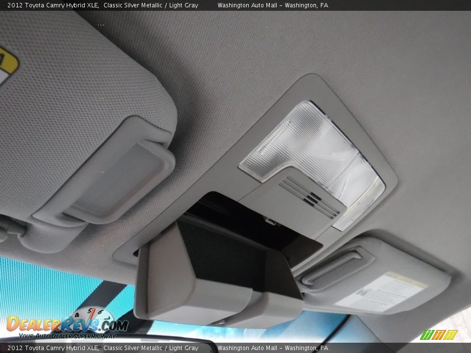 2012 Toyota Camry Hybrid XLE Classic Silver Metallic / Light Gray Photo #20