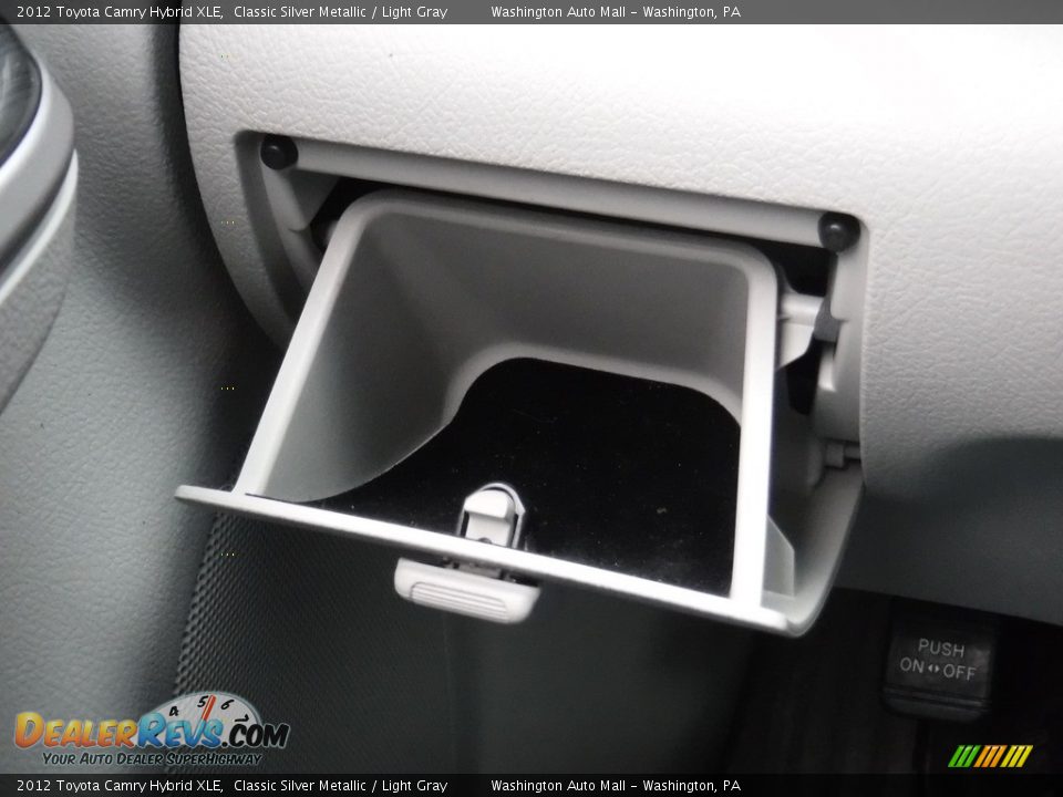 2012 Toyota Camry Hybrid XLE Classic Silver Metallic / Light Gray Photo #21