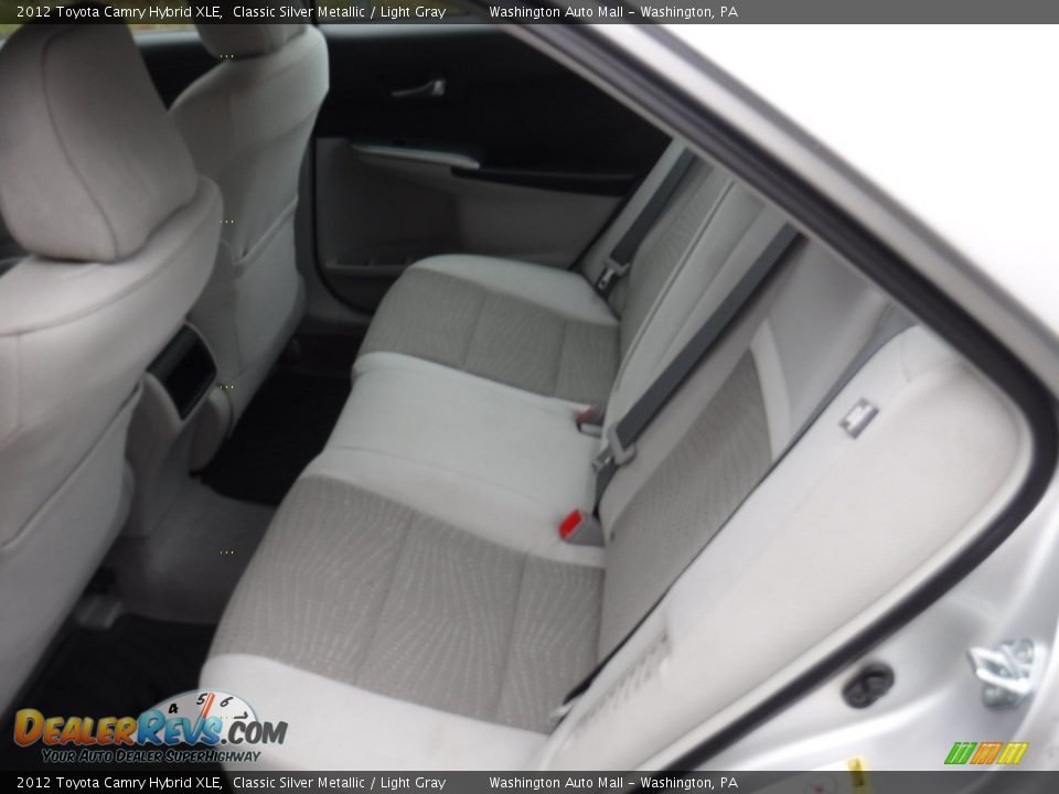 2012 Toyota Camry Hybrid XLE Classic Silver Metallic / Light Gray Photo #22