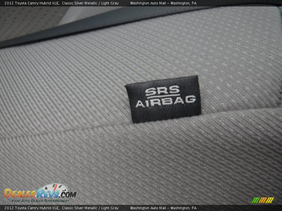 2012 Toyota Camry Hybrid XLE Classic Silver Metallic / Light Gray Photo #23