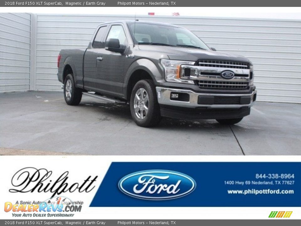 2018 Ford F150 XLT SuperCab Magnetic / Earth Gray Photo #1