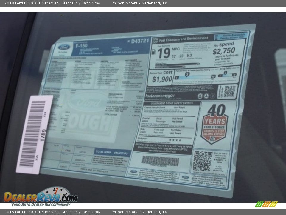 2018 Ford F150 XLT SuperCab Magnetic / Earth Gray Photo #13