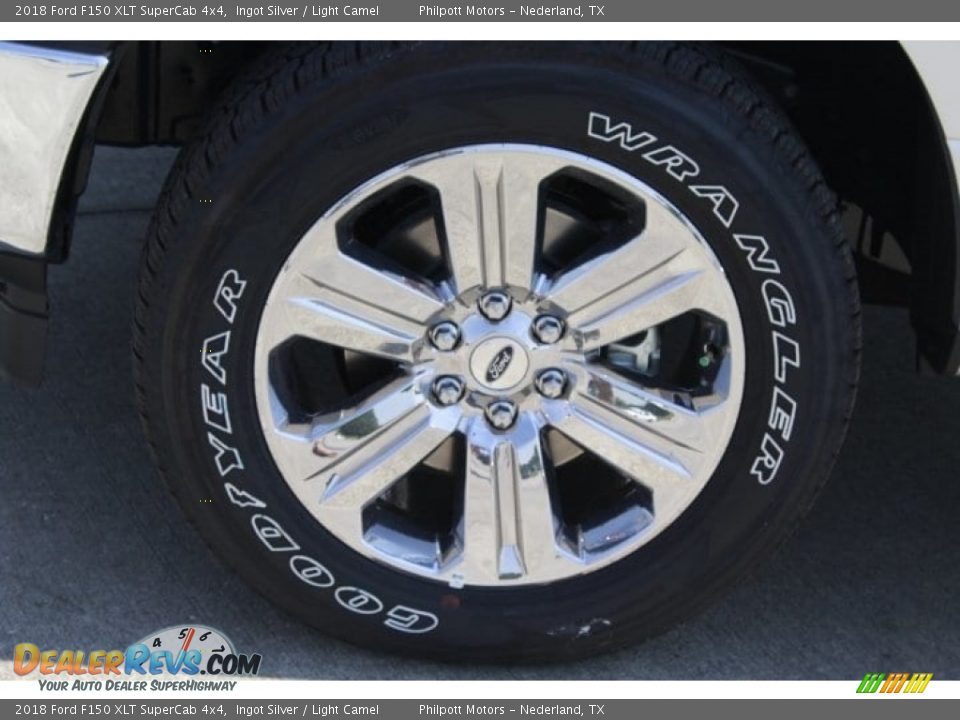 2018 Ford F150 XLT SuperCab 4x4 Ingot Silver / Light Camel Photo #4