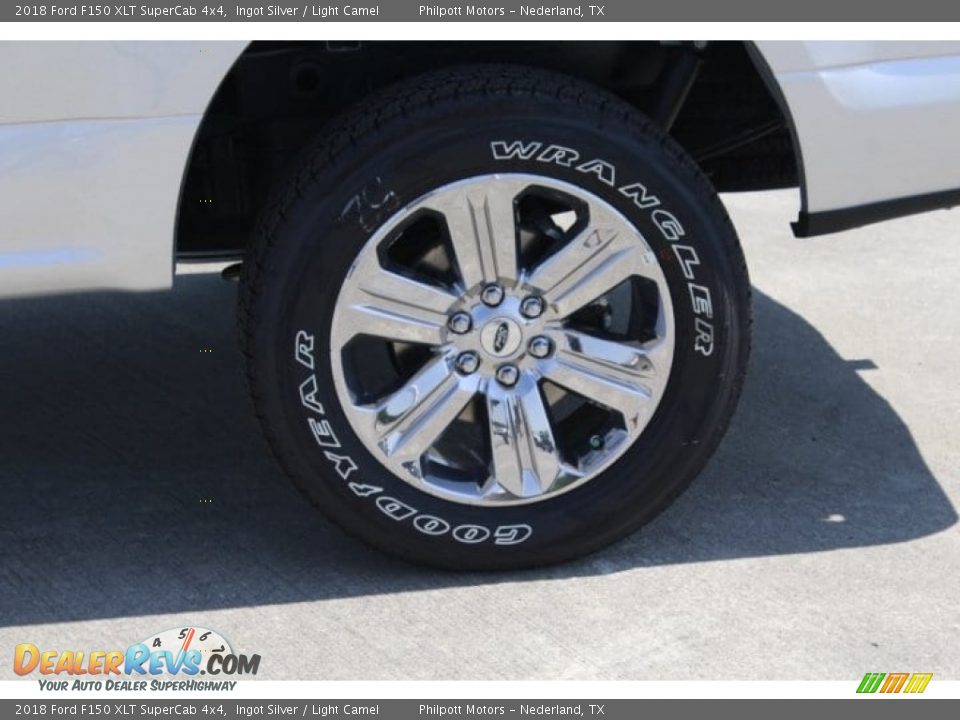 2018 Ford F150 XLT SuperCab 4x4 Ingot Silver / Light Camel Photo #6