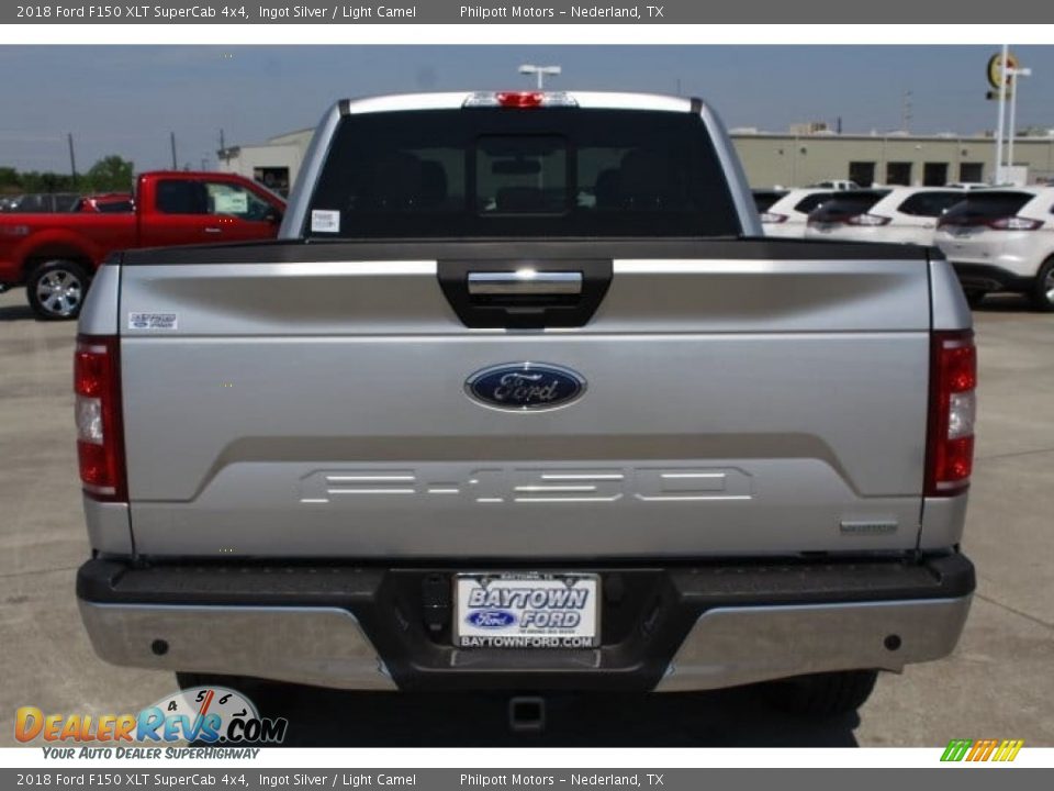 2018 Ford F150 XLT SuperCab 4x4 Ingot Silver / Light Camel Photo #8
