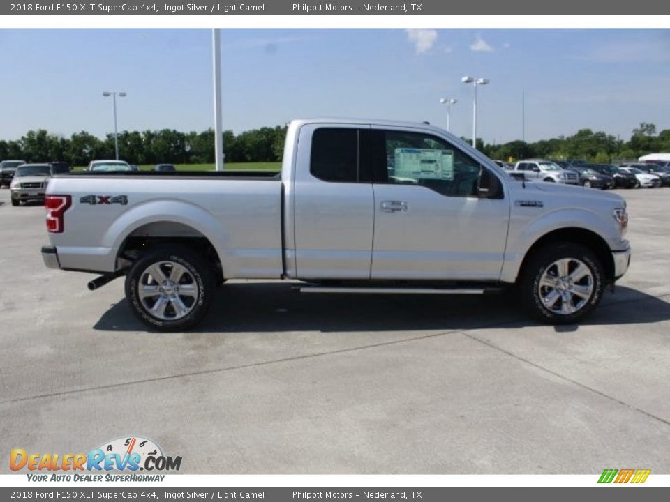 2018 Ford F150 XLT SuperCab 4x4 Ingot Silver / Light Camel Photo #11