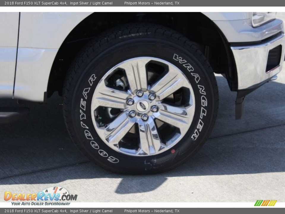 2018 Ford F150 XLT SuperCab 4x4 Ingot Silver / Light Camel Photo #12