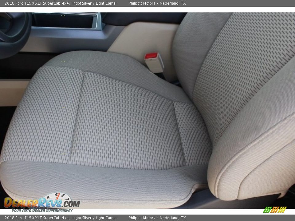 2018 Ford F150 XLT SuperCab 4x4 Ingot Silver / Light Camel Photo #15