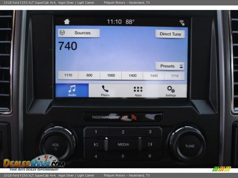 2018 Ford F150 XLT SuperCab 4x4 Ingot Silver / Light Camel Photo #18