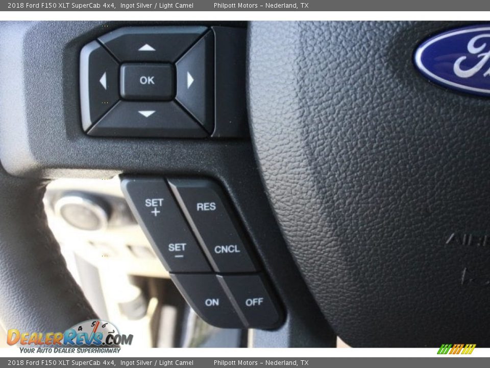 2018 Ford F150 XLT SuperCab 4x4 Ingot Silver / Light Camel Photo #20
