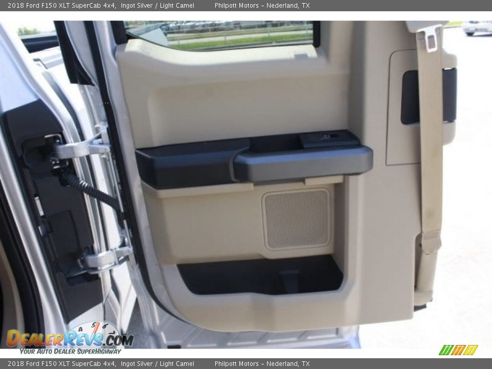 2018 Ford F150 XLT SuperCab 4x4 Ingot Silver / Light Camel Photo #23