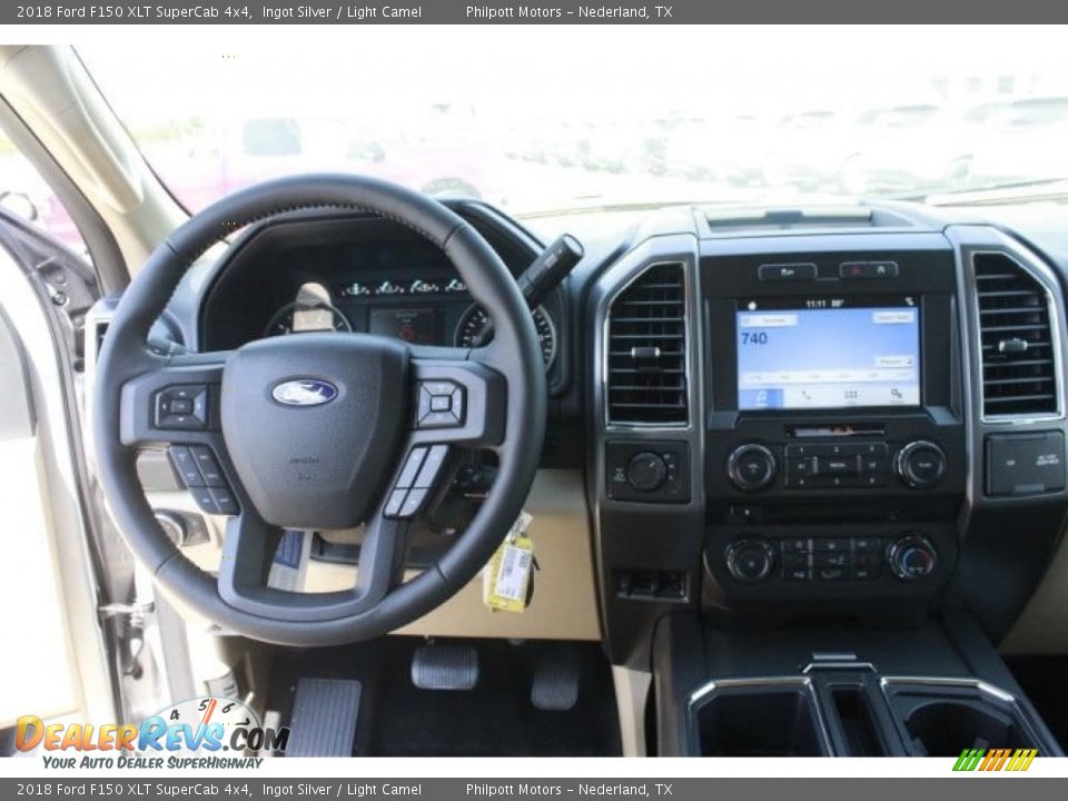 2018 Ford F150 XLT SuperCab 4x4 Ingot Silver / Light Camel Photo #24