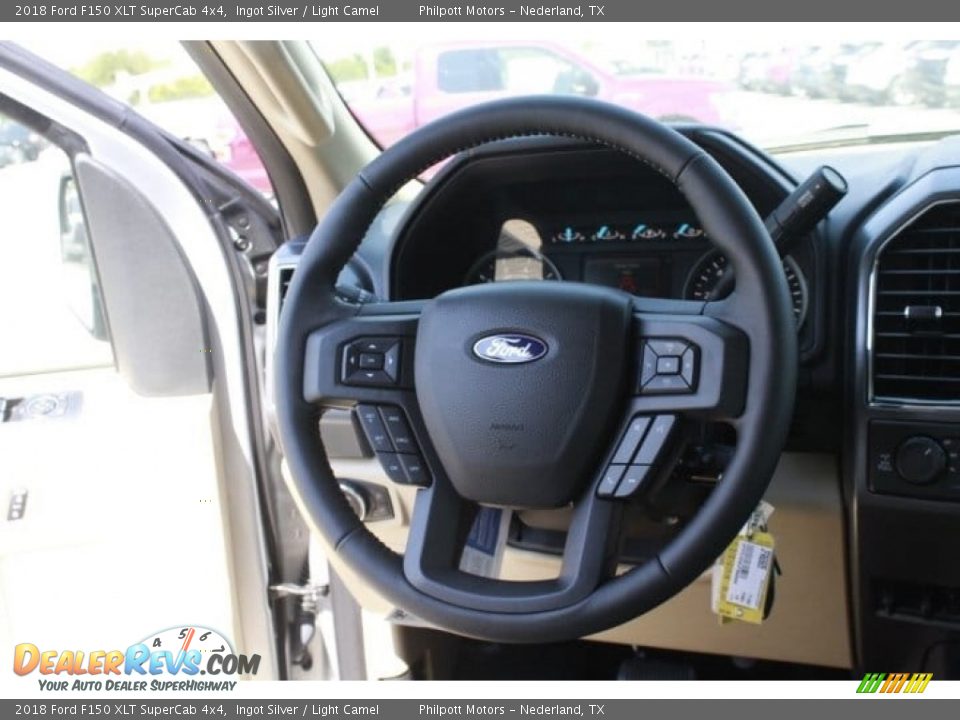2018 Ford F150 XLT SuperCab 4x4 Ingot Silver / Light Camel Photo #25