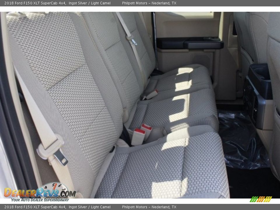 2018 Ford F150 XLT SuperCab 4x4 Ingot Silver / Light Camel Photo #27